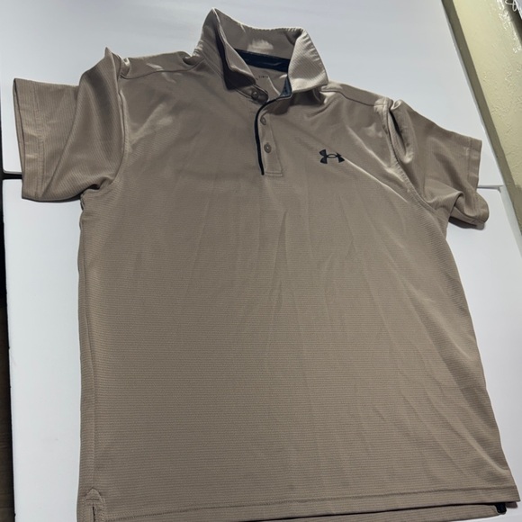 Under Armour Other - Under Armour Men's Beige Polo Shirt